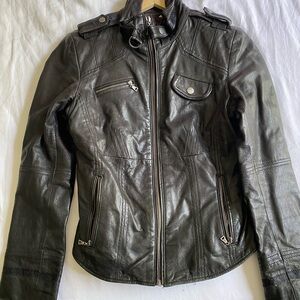 Danier genuine leather Moro jacket size XS